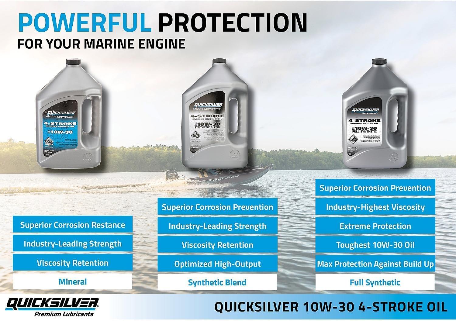 imageQuicksilver 10W30 Marine Engine OilSynthetic blend