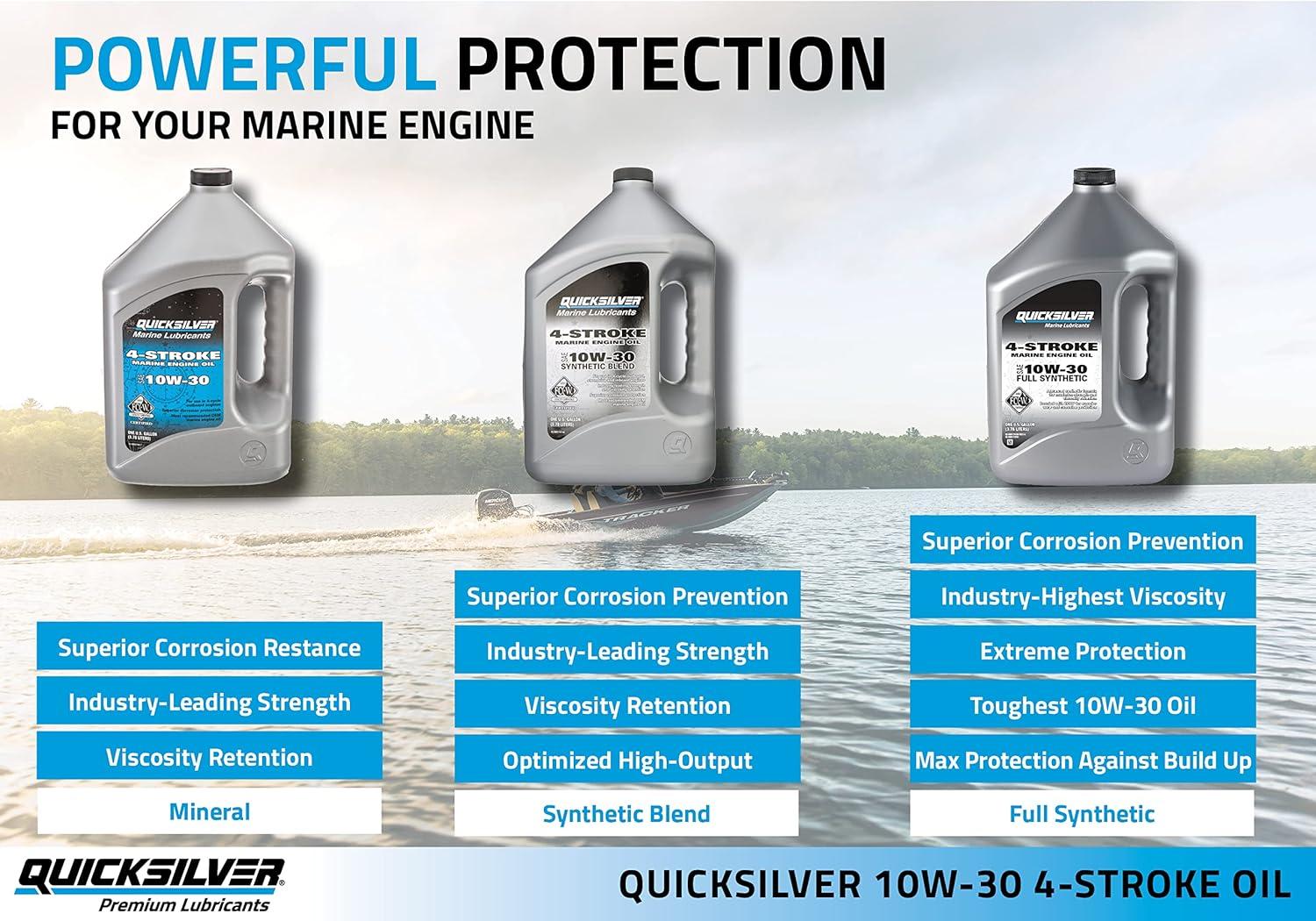 imageQuicksilver 10W30 Marine Engine OilSynthetic blend