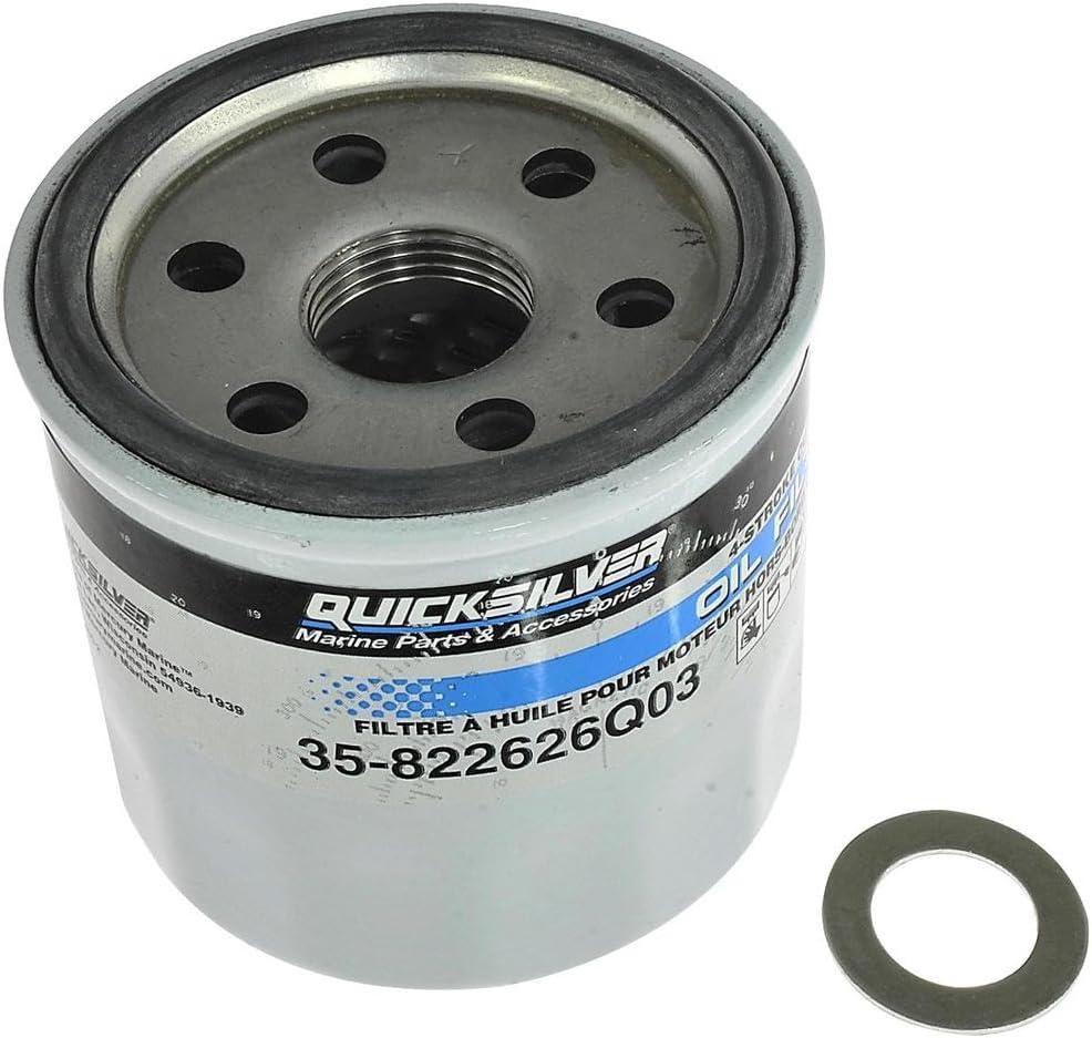 imageQuicksilver 25W40 Oil Change Kit for 4Stroke 25hp and 30hp Mercury EFI Outboards