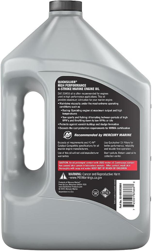 imageQuicksilver 25W50 High Performance Marine Engine Oil4 Liter