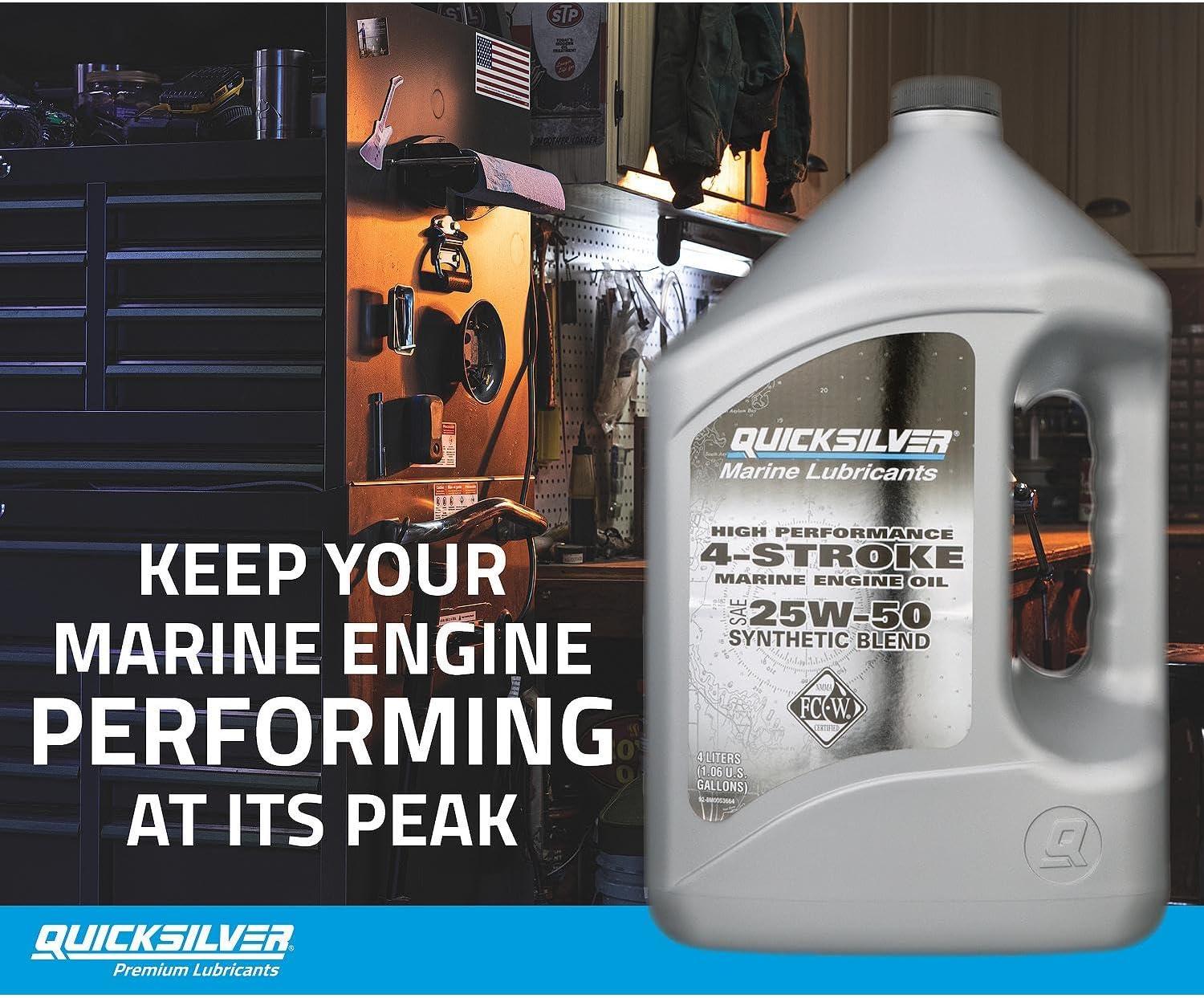 imageQuicksilver 25W50 High Performance Marine Engine Oil4 Liter