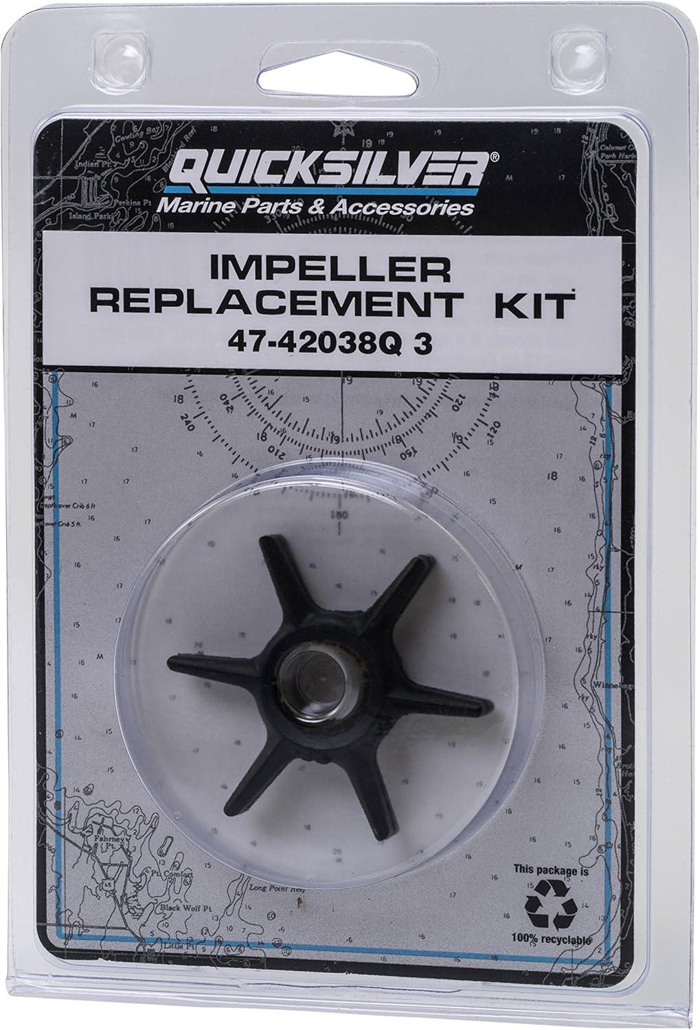 imageQuicksilver 42038Q3 Water Pump Impeller Repair Kit for Select Mercury 615 Hp Outboards
