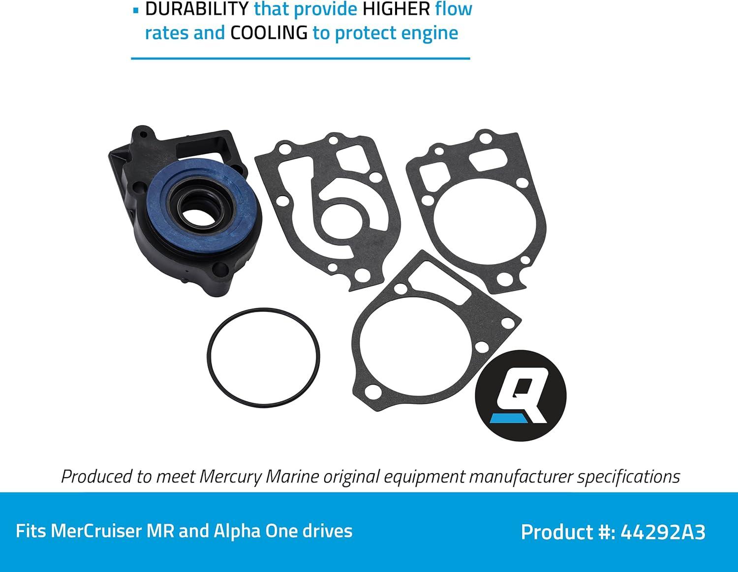 imageQuicksilver 44292A3 Water Pump Base Repair Kit for Select MerCruiser MR and Alpha One Drives