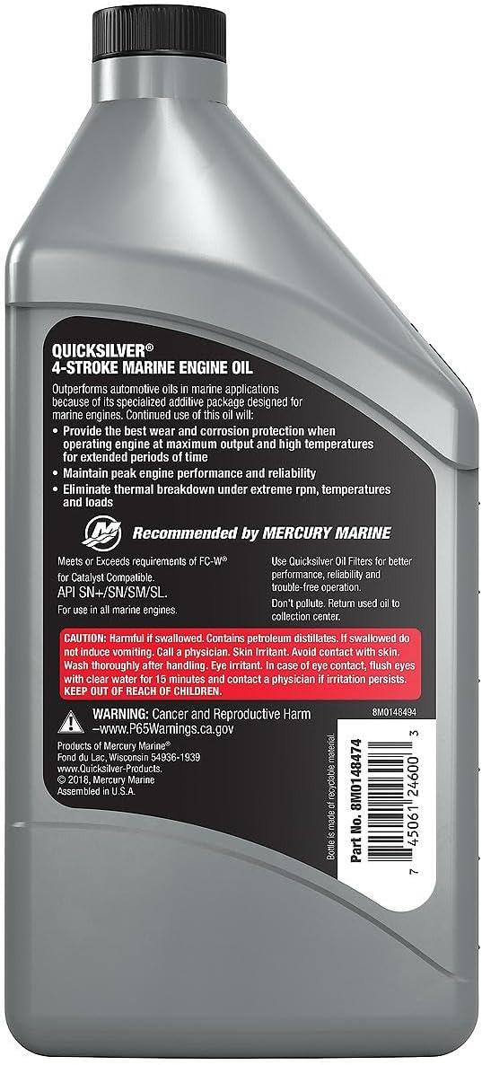 imageQuicksilver 5W30 Full Synthetic Marine Engine Oil1Quart