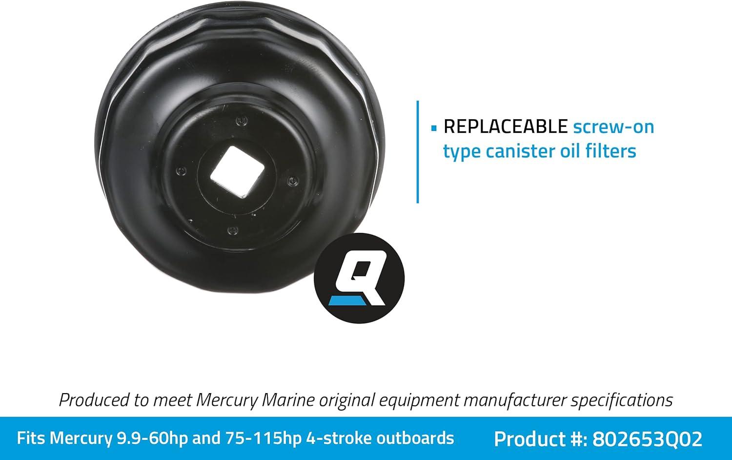 imageQuicksilver 802653Q02 Oil Filter Installation Or Removal Wrench  Steel