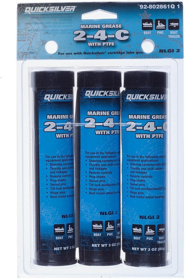 imageQuicksilver 802859Q1 24C Marine Grease with Teflon MultiPurpose Marine Lubricant  8 oz TubeUnspecified