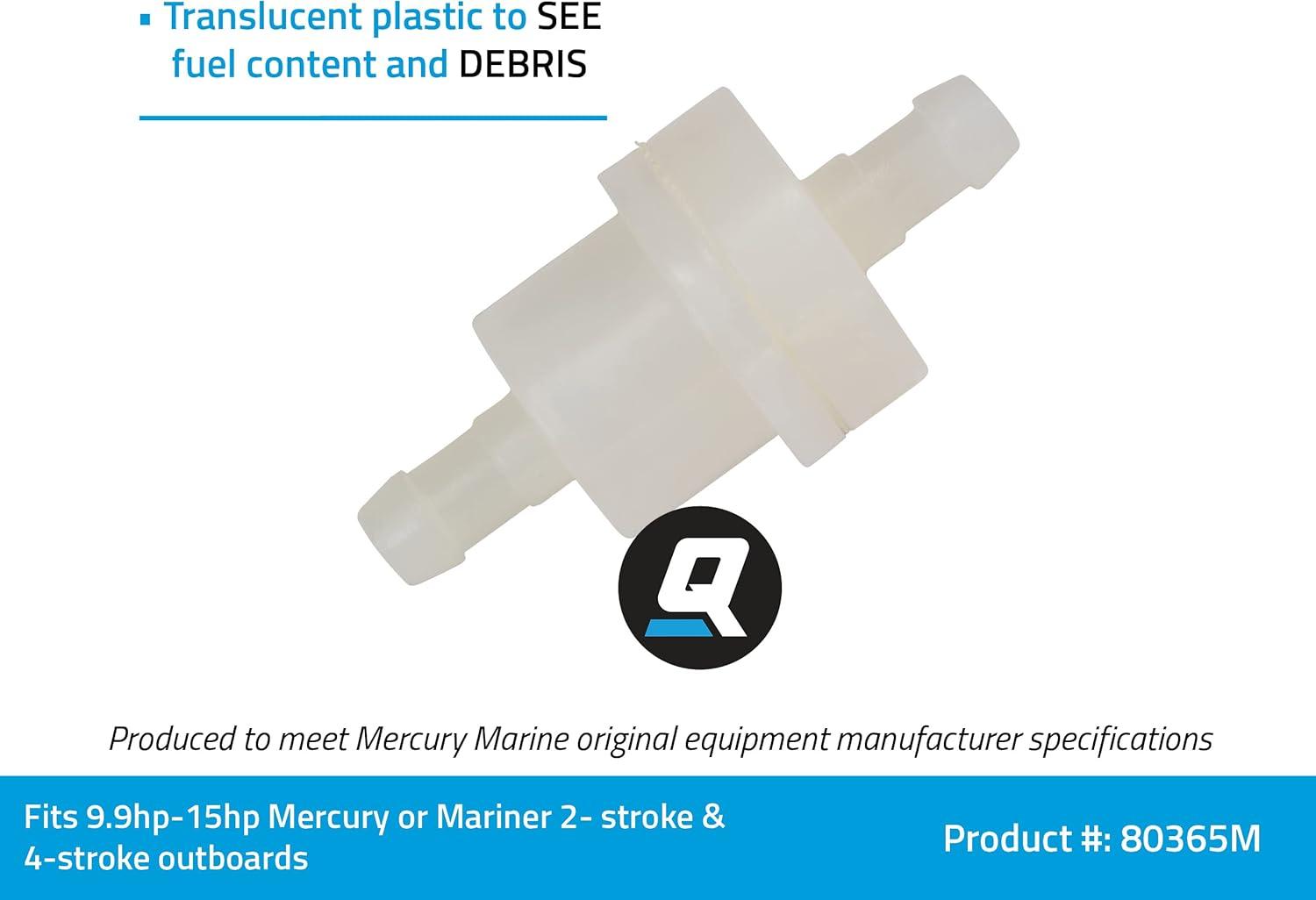 imageQuicksilver 80365M inline Fuel Filter for Mercury and Mariner 4Stroke Outboards