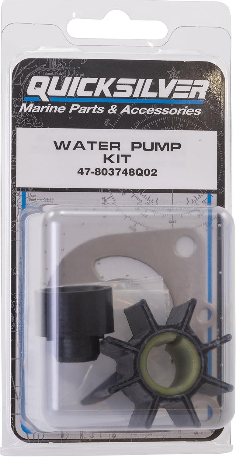 imageQuicksilver 803748Q02 Water Pump Impeller Repair Kit for Mercury 99 Hp 4Stroke Bigfoot Outboards