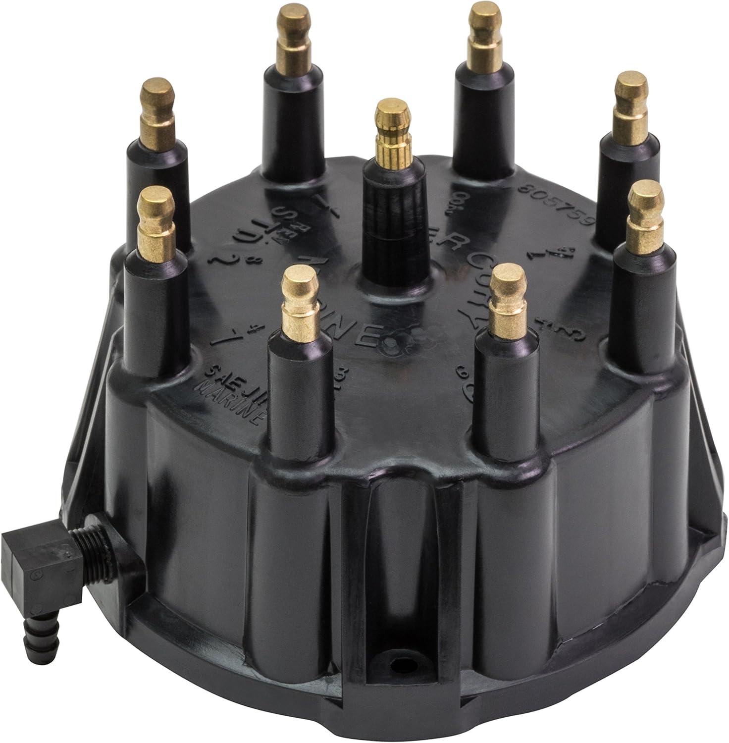 imageQuicksilver 805759Q3 Distributor Cap Kit for Marinized V8 Engines by General Motors wThunderbolt IV and V HEI Ignition Systems