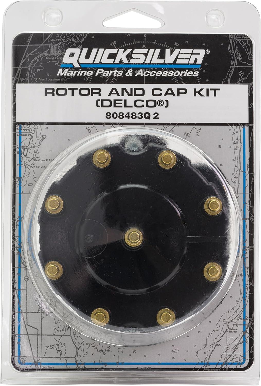imageQuicksilver 808483Q2 Distributor Cap Kit for Marinized V8 Engines by General Motors wDelco HEI Ignition Systems