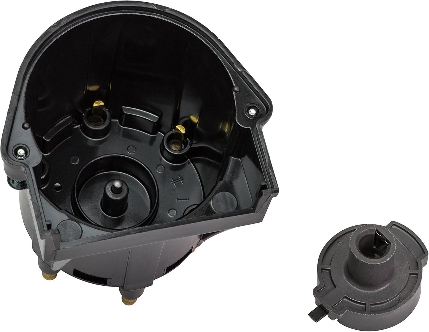 imageQuicksilver 850484T3 Distributor Cap and Rotor Kit for Marinized V6 Engines by General Motors with Delco HEI Ignition Systems