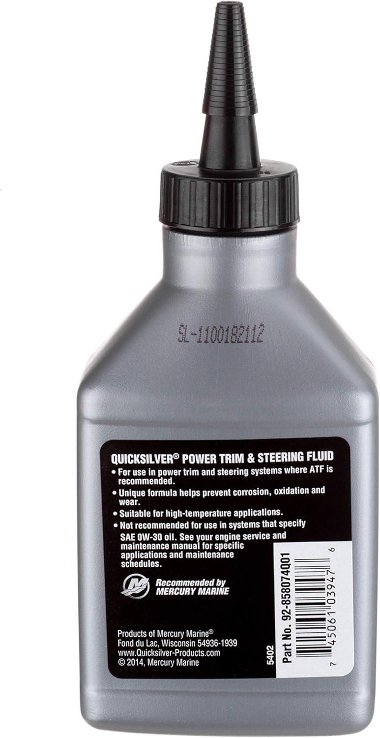 imageQuicksilver 858074Q01 Power Trim and Steering Fluid  8 Oz Bottle