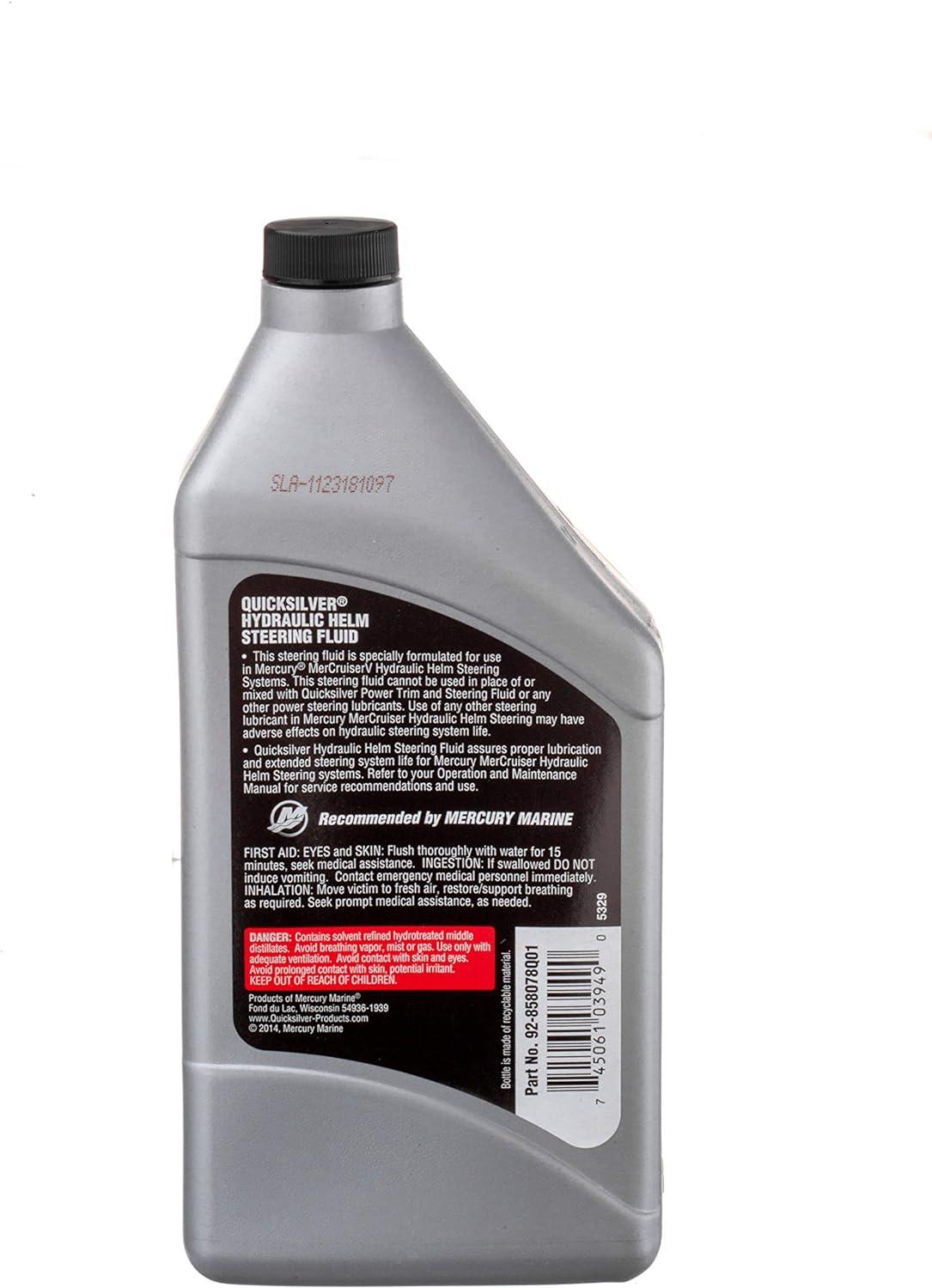 imageQuicksilver 858078Q01 Hydraulic Helm Steering Fluid  32 Oz Bottle