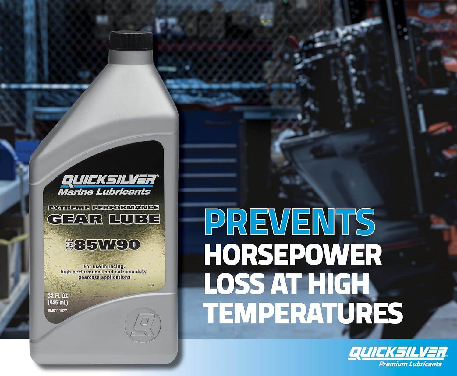 imageQuicksilver 85W90 Extreme Performance Gear Lube1Quart