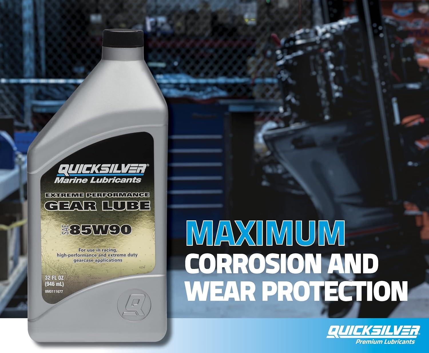 imageQuicksilver 85W90 Extreme Performance Gear Lube1Quart