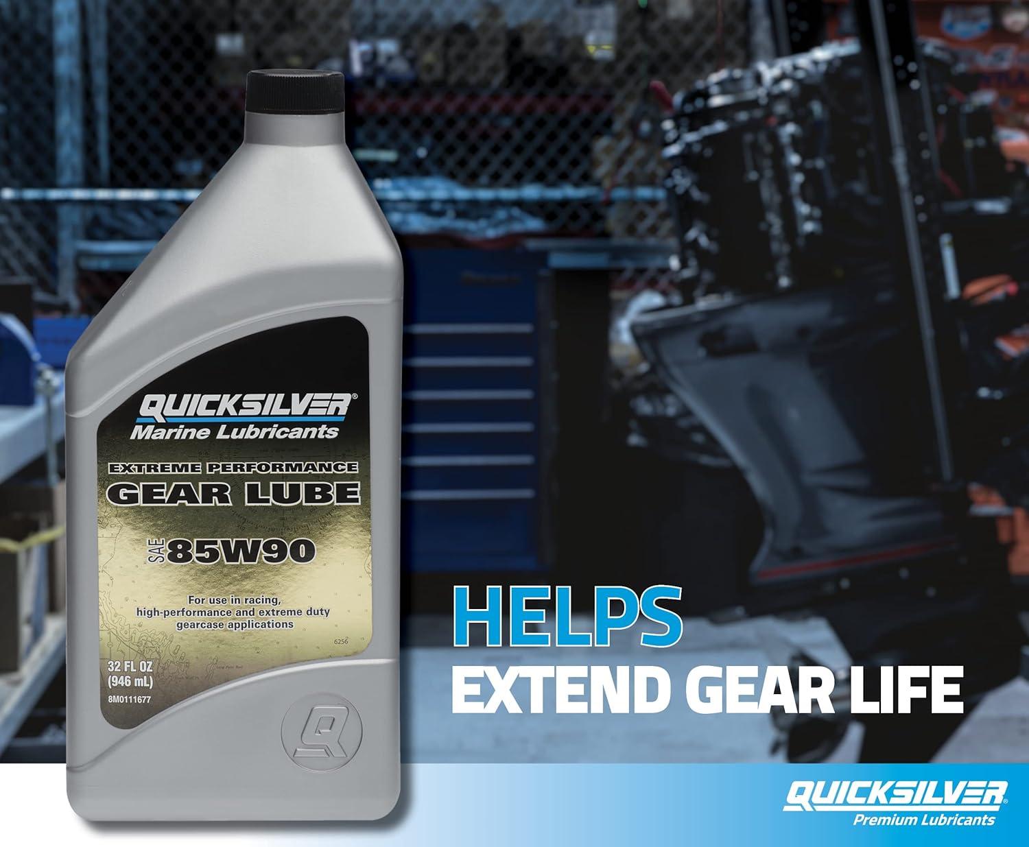 imageQuicksilver 85W90 Extreme Performance Gear Lube1Quart