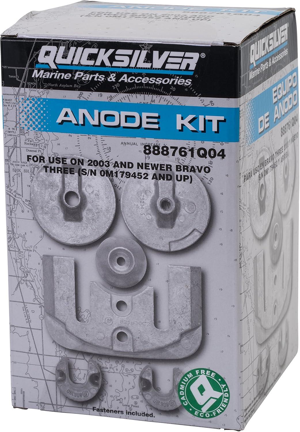 imageQuicksilver 888761Q04 Aluminum Anode Kit for MerCruiser Bravo III Drives