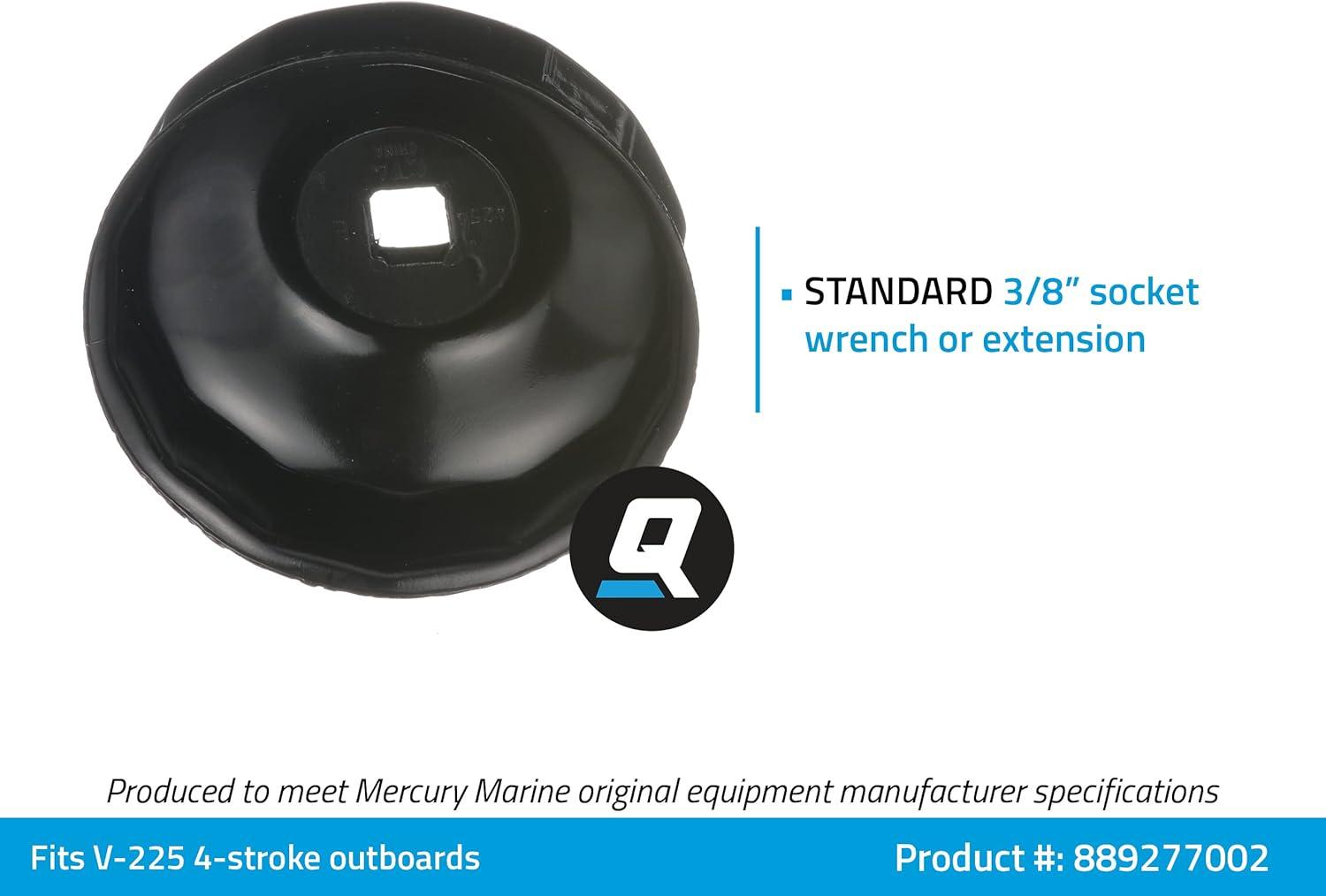imageQuicksilver 889277002 Oil Filter Installation Or Removal Wrench  Steel73mm