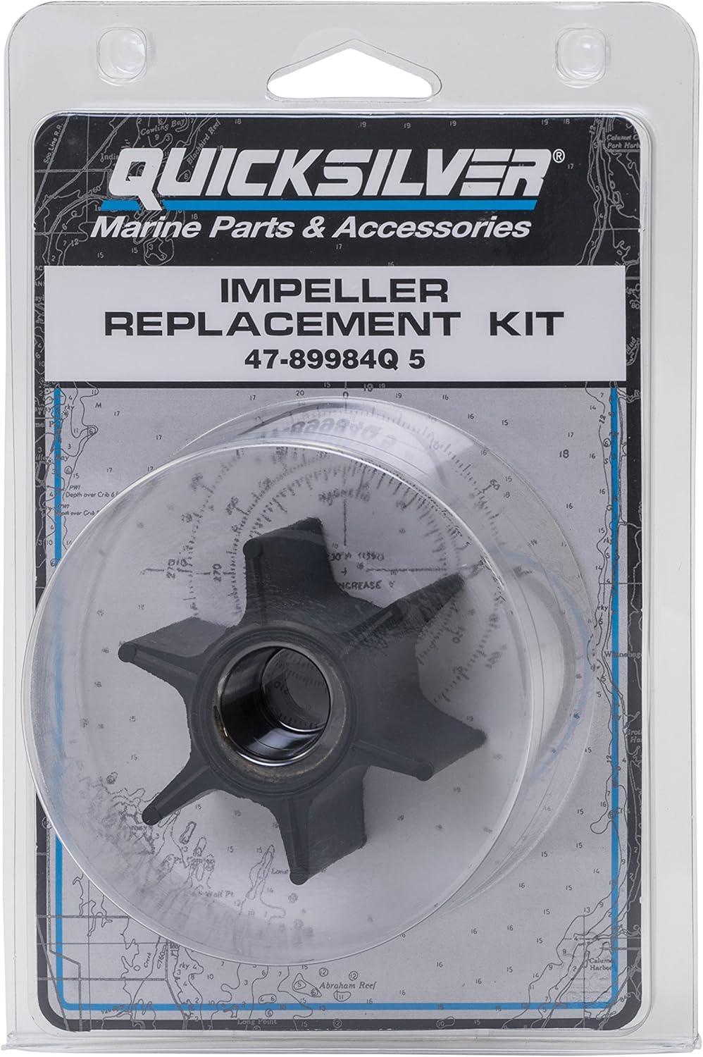 imageQuicksilver 89984Q5 Water Pump Repair Kit for Mercury and Mariner Outboards and MerCruiser I R MR and Alpha Stern Drives with Short Vane Impellers