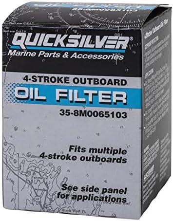 imageQuicksilver 8M0065103 Oil Filter for Mercury and Mariner 4Stroke Outboards 25115 Hp