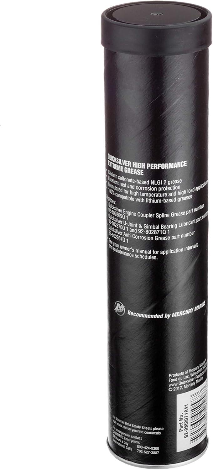 imageQuicksilver 8M0071841 High Performance Extreme GreaseLubricant with PTFE  14 Oz Cartridge