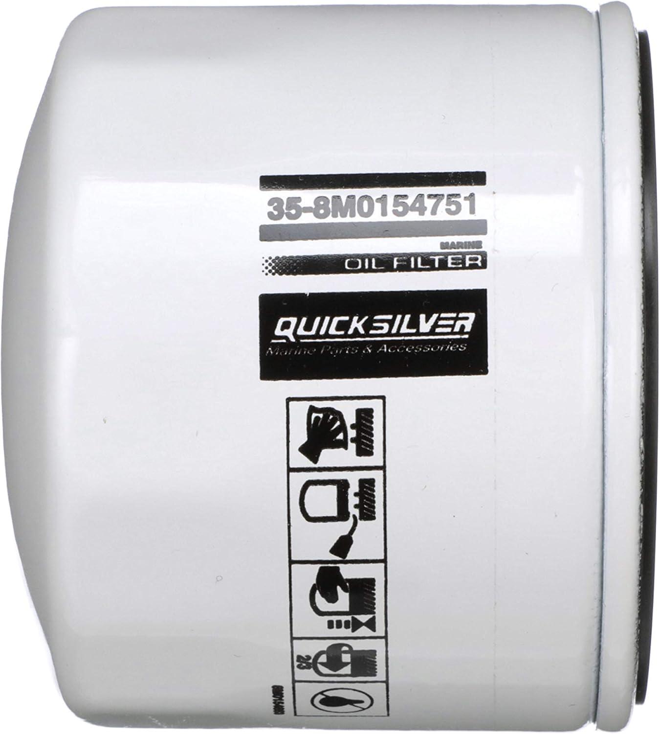 imageQuicksilver 8M0154751 Oil Filter for Various Marine EnginesUnspecified