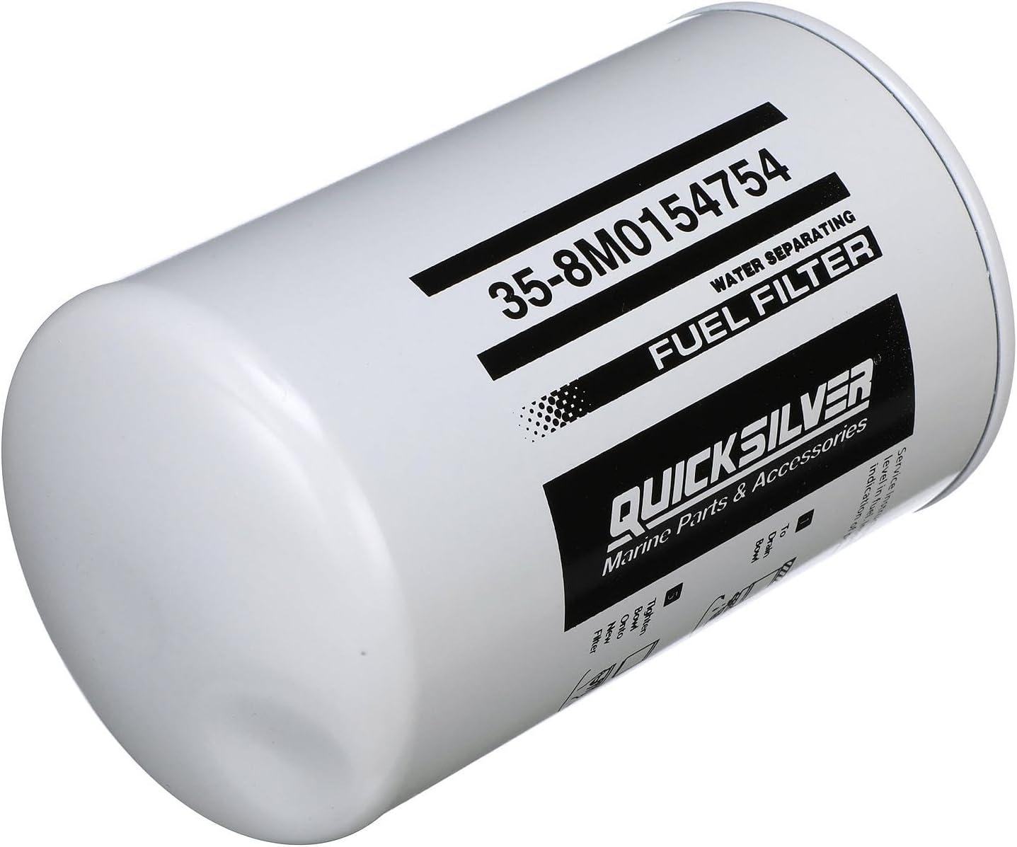imageQuicksilver 8M0154754 Water Separating Fuel Filter for Select Yamaha 2Stroke and 4Stroke Outboards