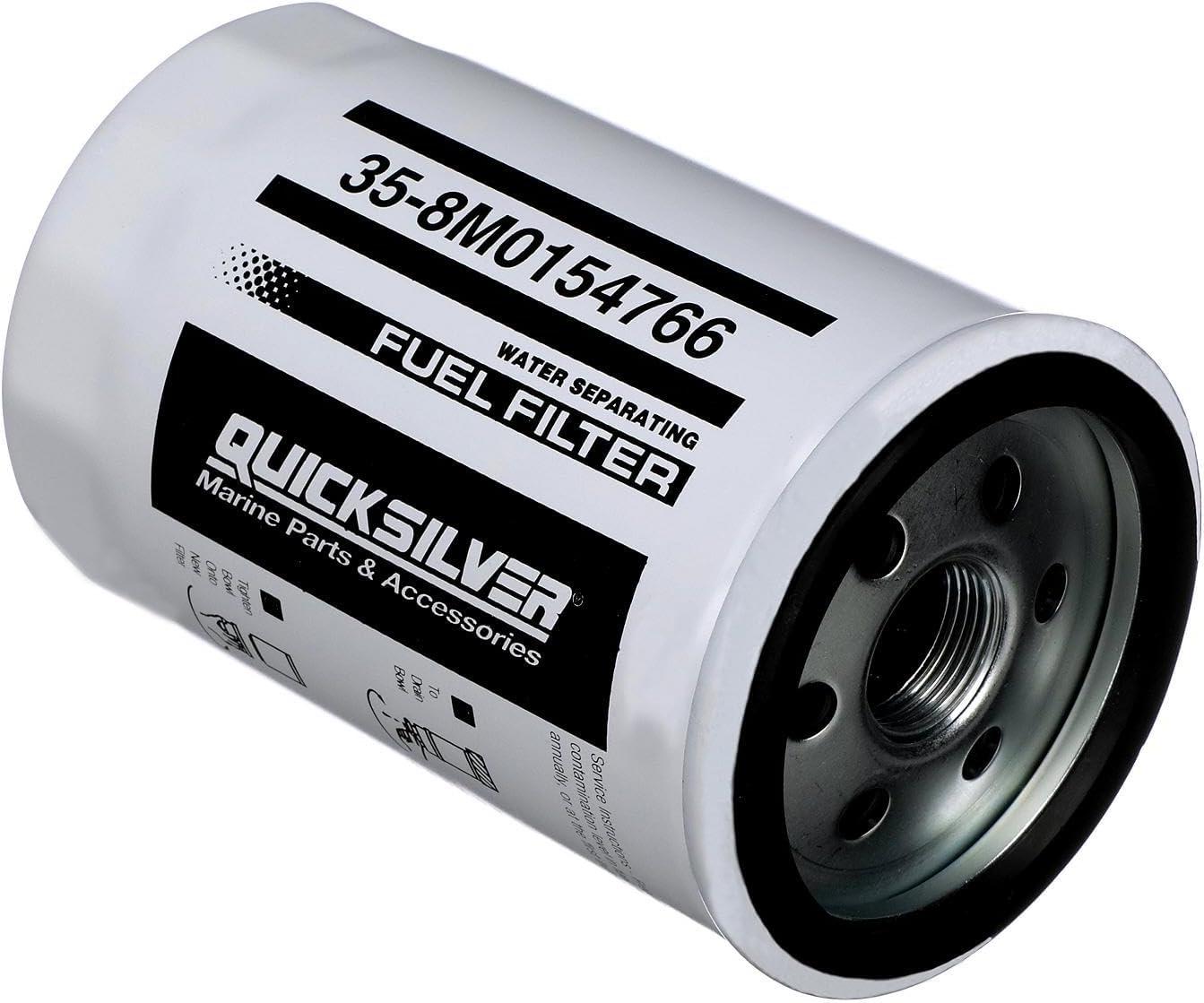 imageQuicksilver 8M0154766 Water Separating Fuel Filter for Select Yamaha 2Stroke ampamp 4Stroke Outboards