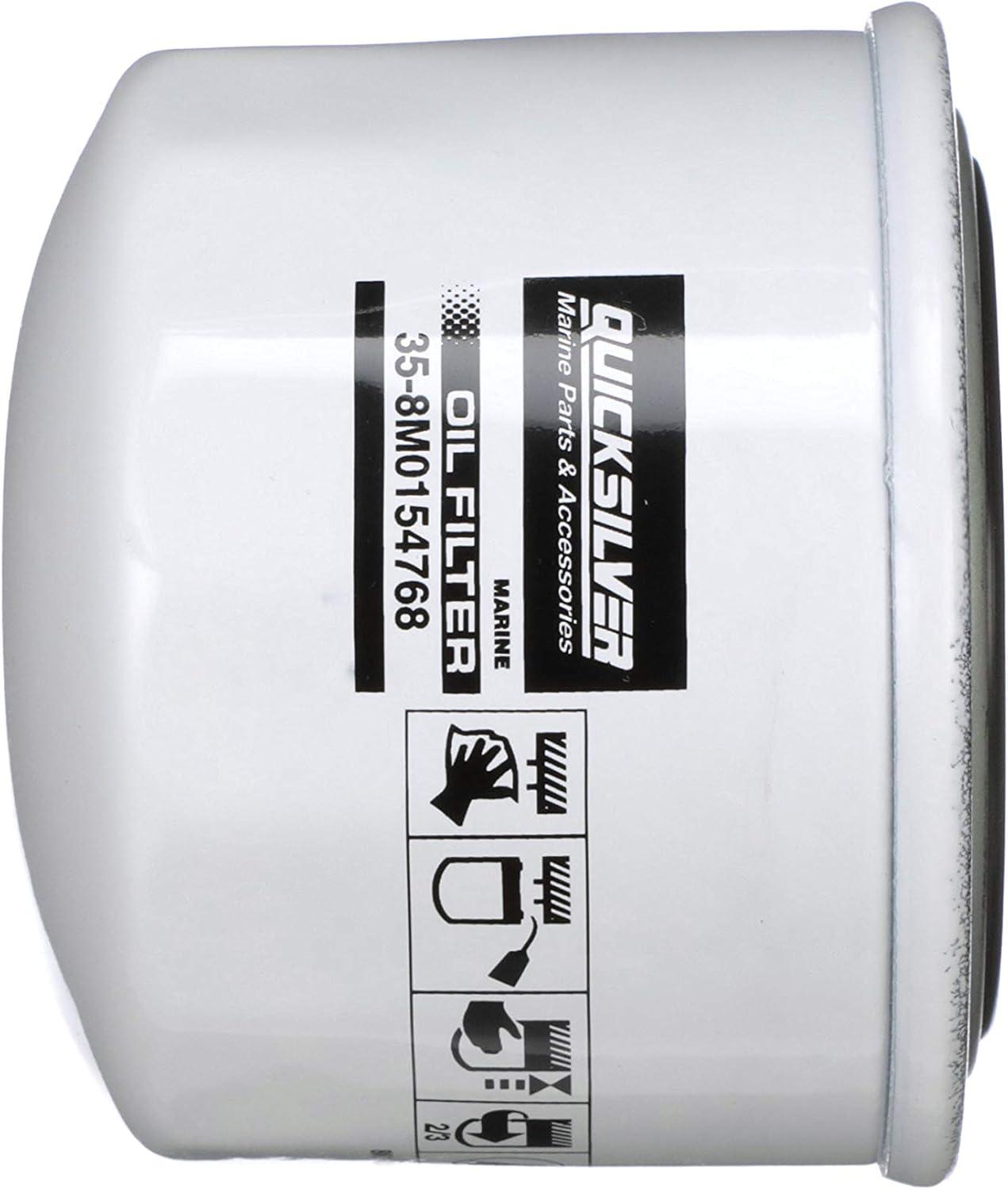 imageQuicksilver 8M0154768 20 Micron Oil Filter for Various Marine Engines
