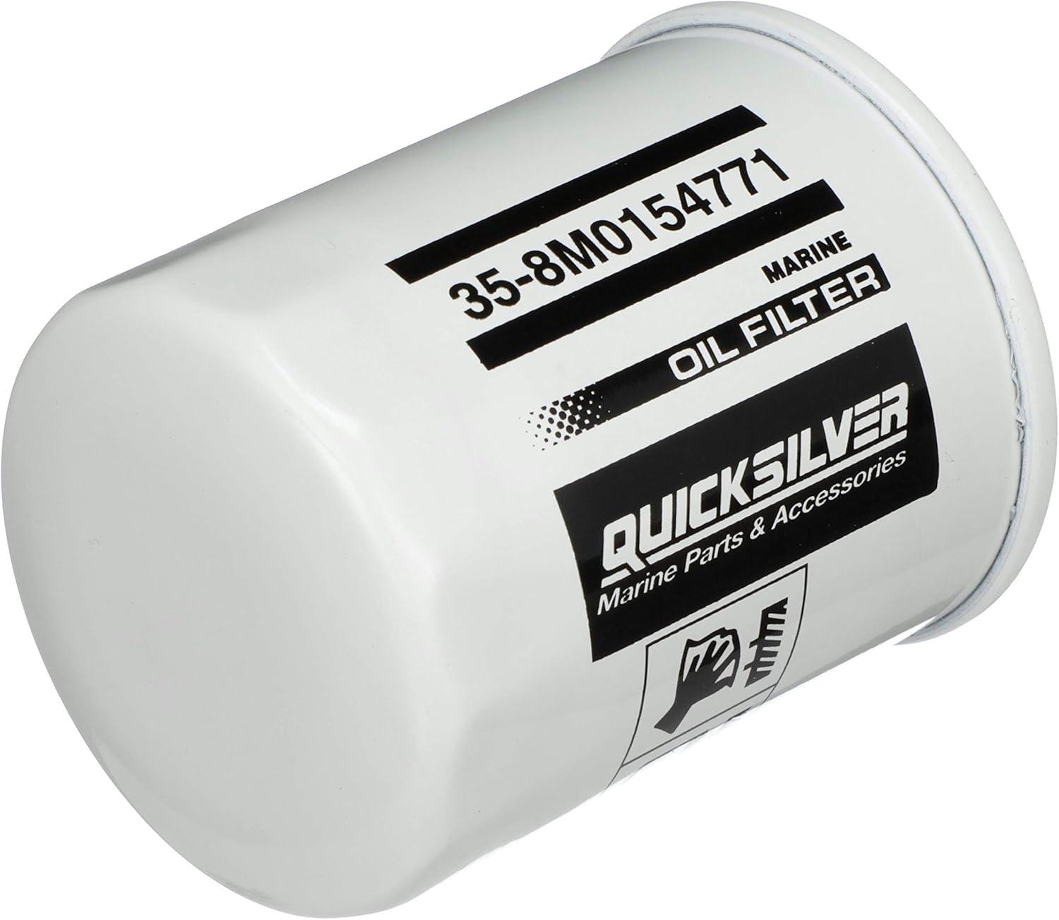 imageQuicksilver 8M0154771 20 Micron Oil Filter for Various Marine Engines