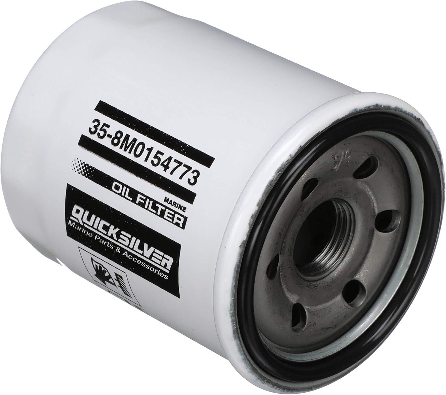 imageQuicksilver 8M0154773 20 Micron Oil Filter for Various Marine Engines