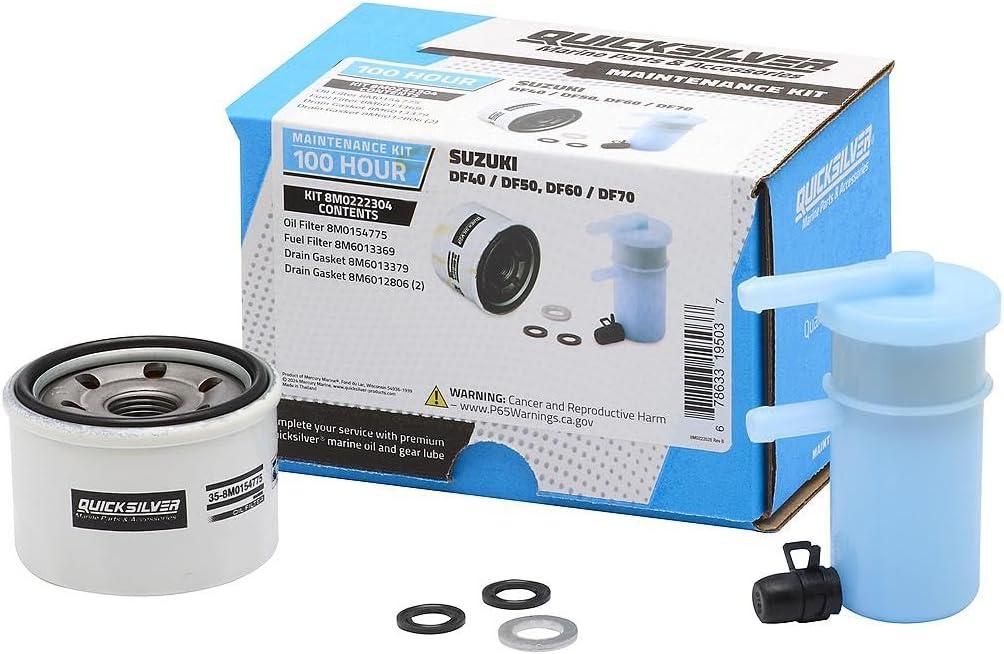 imageQuicksilver 8M0222304 100 Hour Maintenance Kit Suzuki DF40DF50 and DF60DF70
