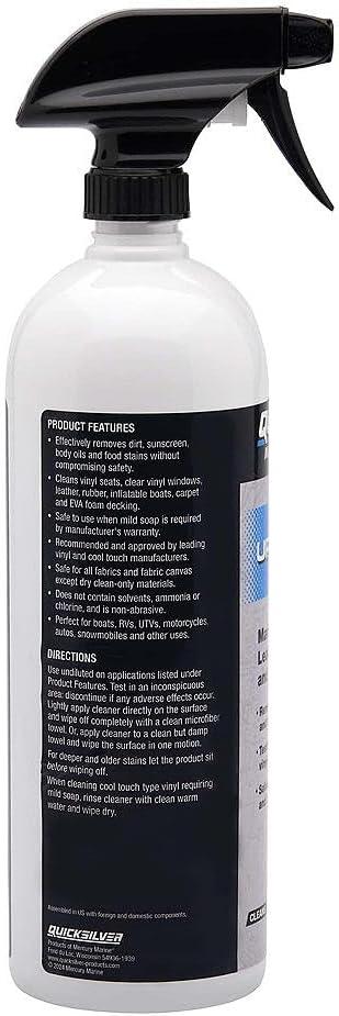 imageQuicksilver 8M0224418 Screen ampamp Glass Cleaner for Marine Electronics Windshields and Mirrors 8 ozVinyl  Upholstery