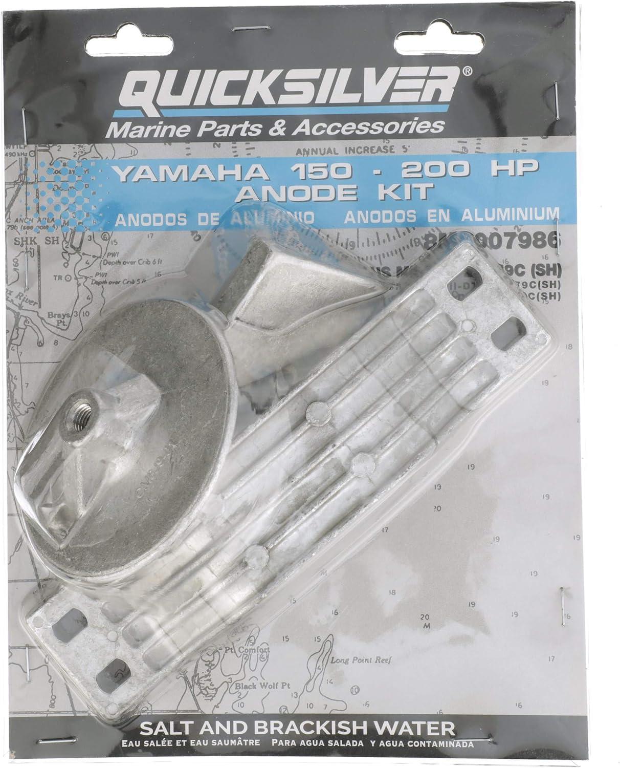 imageQuicksilver 8M6007986 Aluminum Anode Kit for Yamaha 150 Hp Outboards