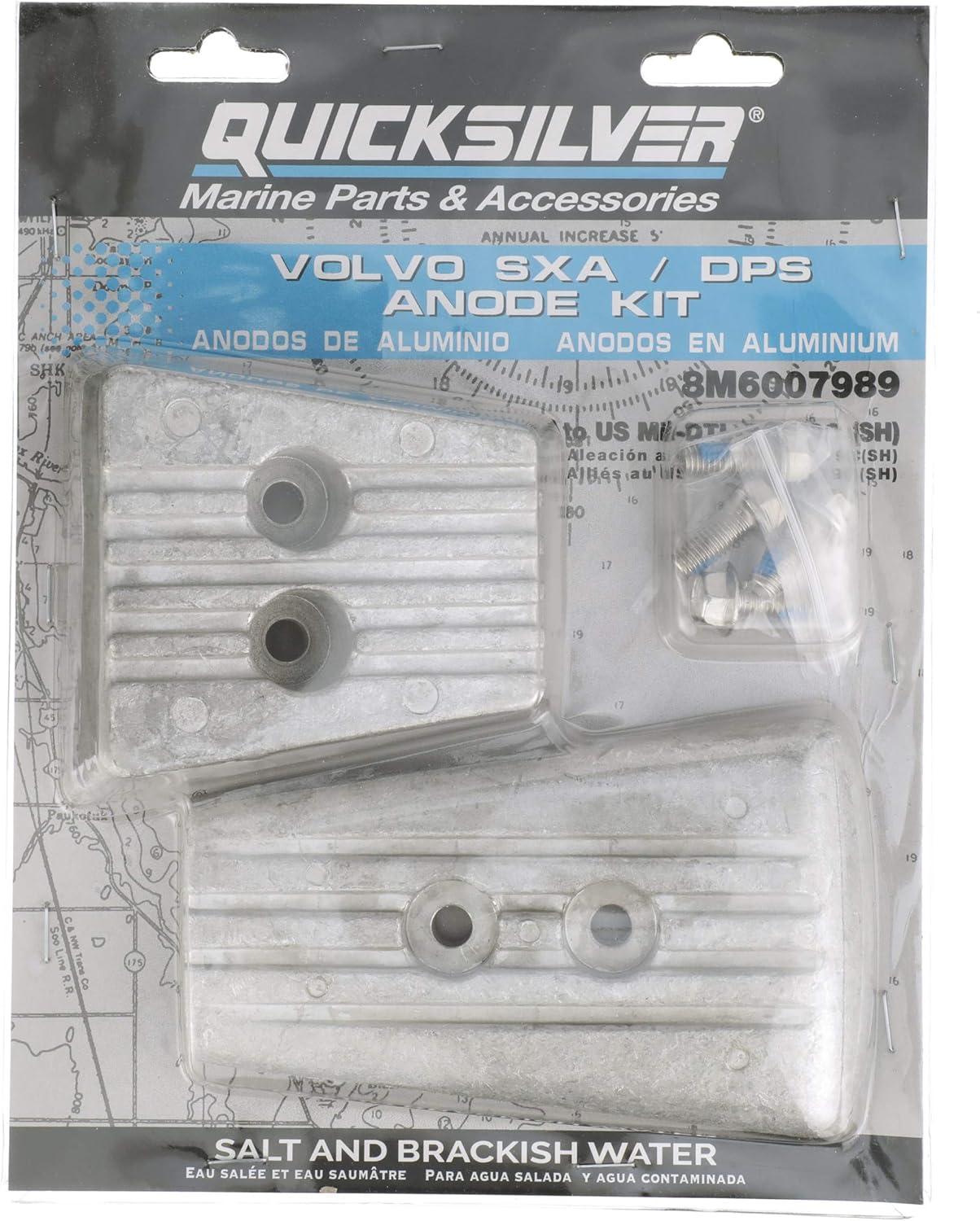 imageQuicksilver 8M6007989 Aluminum Anode Kit for Volvo DPSSXA Stern Drives