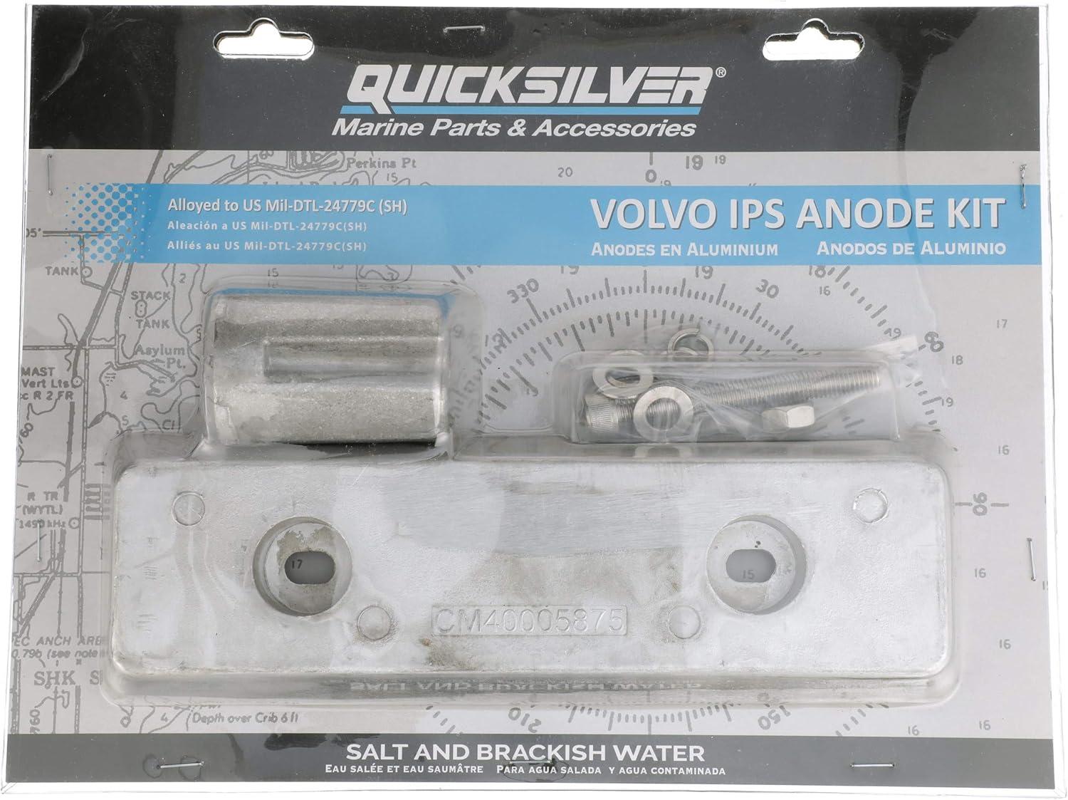 imageQuicksilver 8M6008012 Aluminum Anode Kit for Volvo IPS Stern Drives