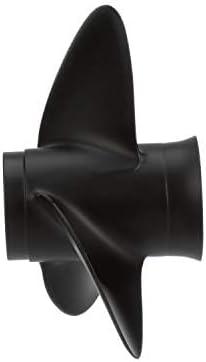 imageQuicksilver Black Diamond 3Blade Aluminum Propeller  For Yamaha Honda Evinrude and Johnson Engines8 HP  15 HP EvinrudeJohnson w13tooth Spline