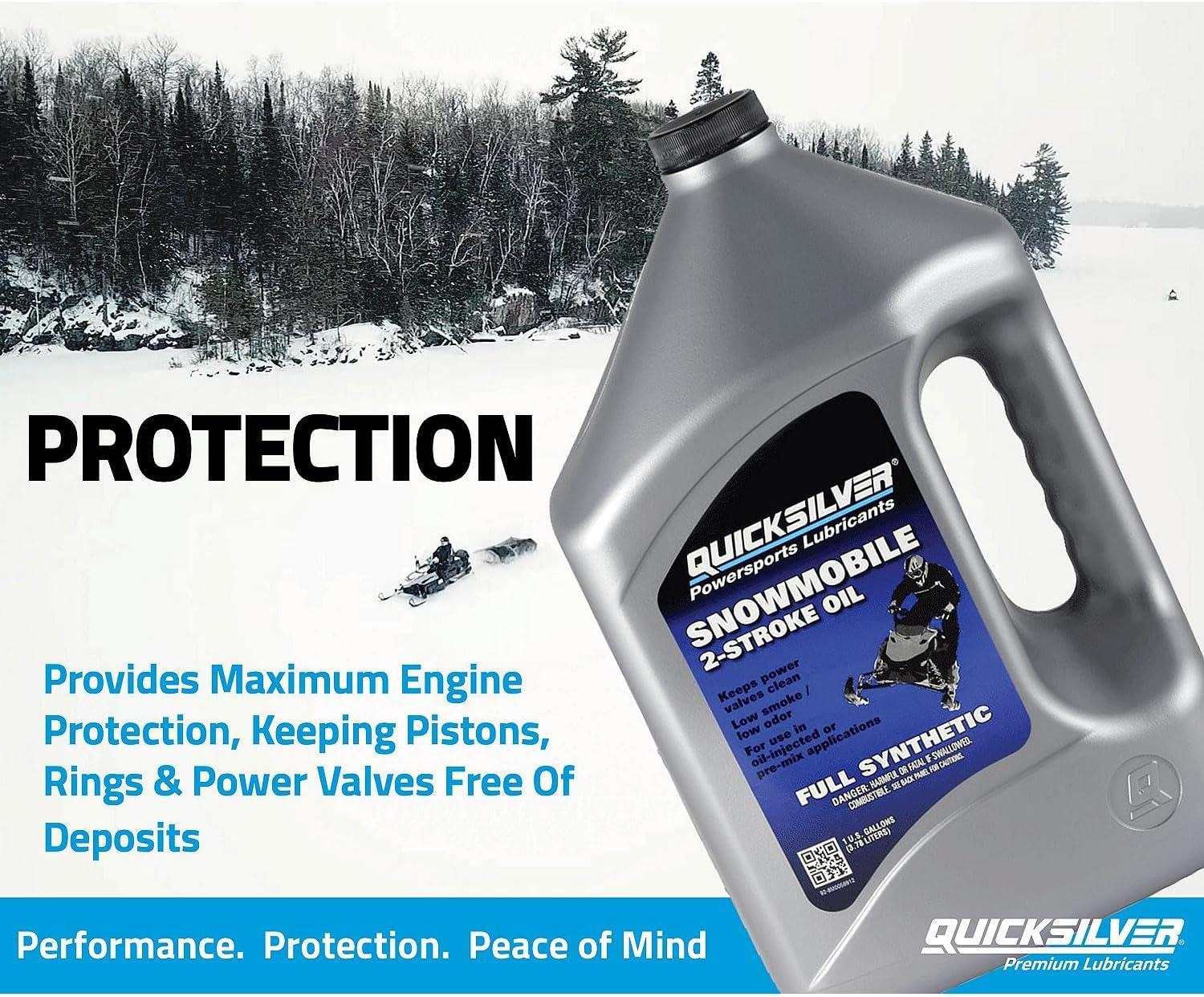 imageQuicksilver Full Synthetic 2Stroke Snowmobile Oil1 Gallon
