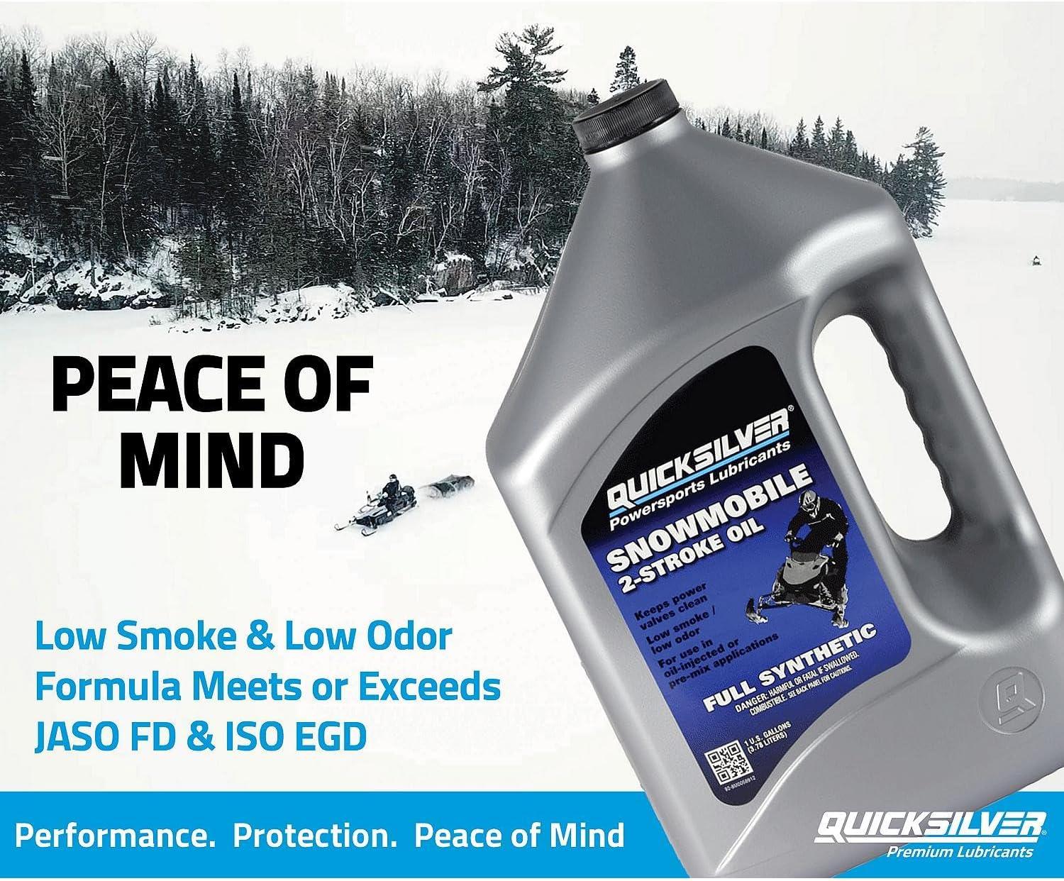 imageQuicksilver Full Synthetic 2Stroke Snowmobile Oil1 Gallon
