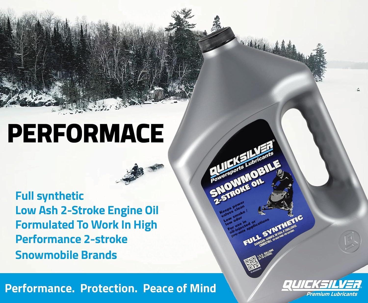 imageQuicksilver Full Synthetic 2Stroke Snowmobile Oil1 Quart