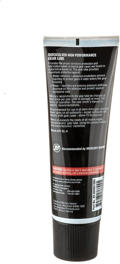 imageQuicksilver High Performance SAE 90 Gear Lube for Mercury Outboards and MerCruiser Sterndrives 25 Gallon8oz