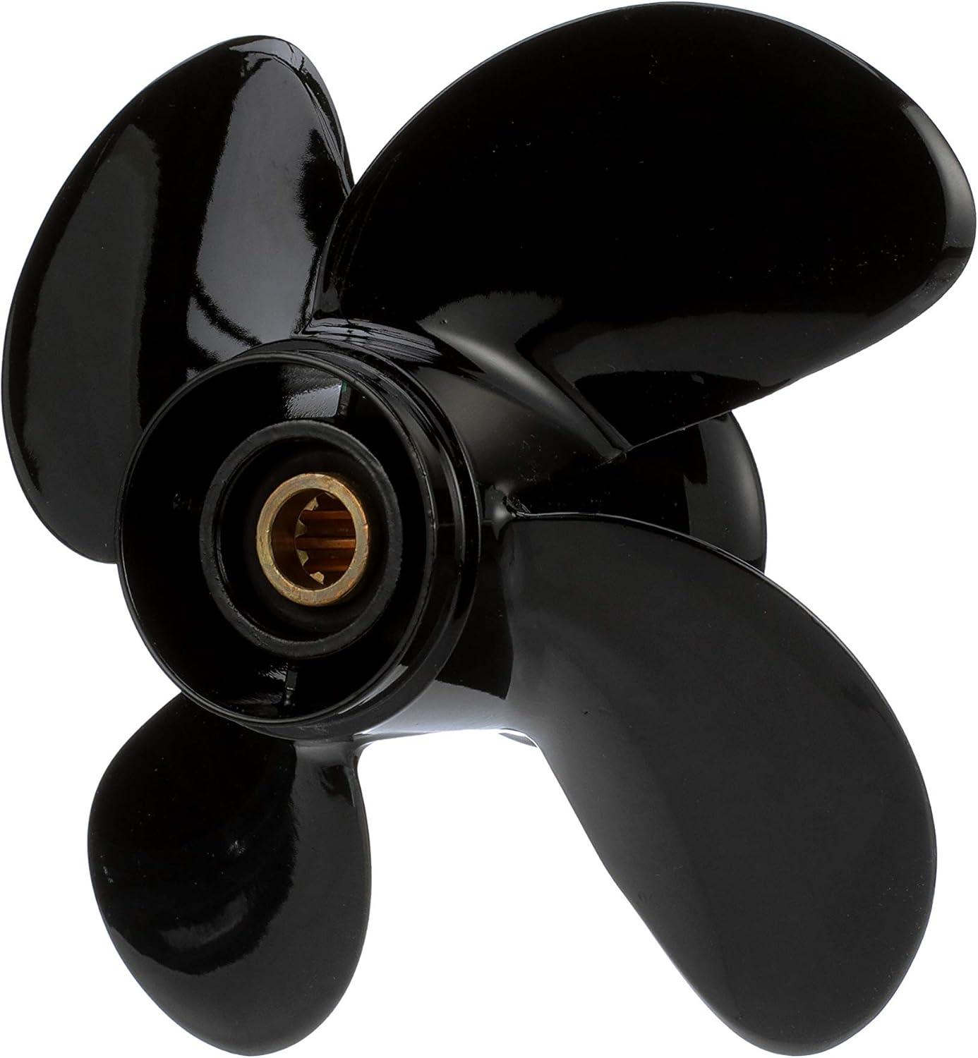 imageQuicksilver Nemesis 4Blade Aluminum Propeller  For Mercury and MerCruiser Engines25 HP  30 HP Mercury FourStroke 2006  Newer