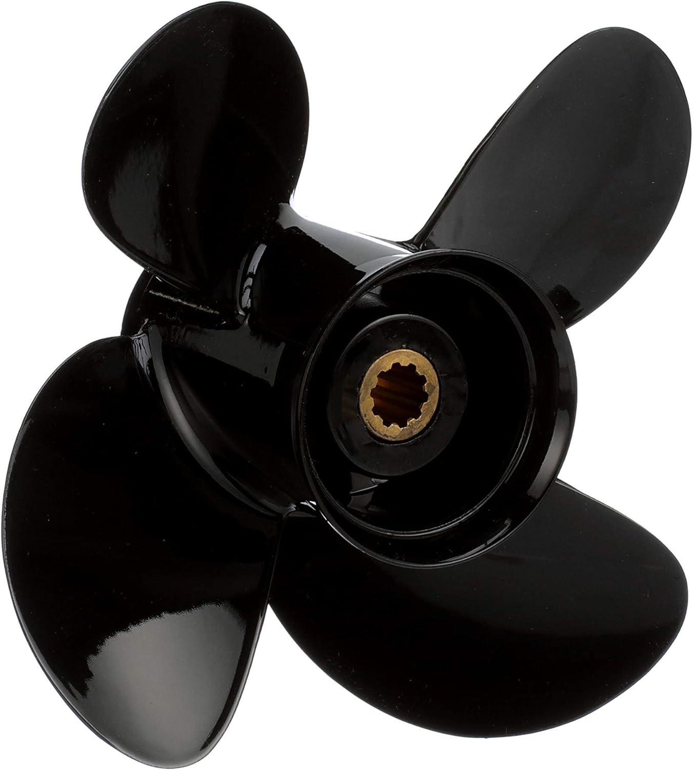 imageQuicksilver Nemesis 4Blade Aluminum Propeller  For Mercury and MerCruiser Engines25 HP  30 HP Mercury FourStroke 2006  Newer