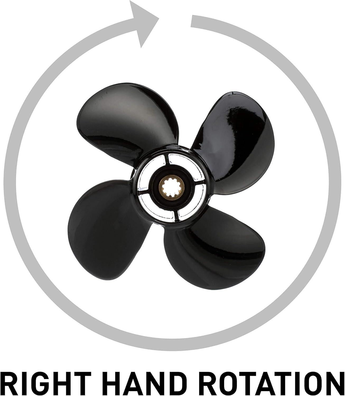 imageQuicksilver Nemesis 4Blade Aluminum Propeller  For Mercury and MerCruiser Engines25 HP  30 HP Mercury FourStroke 2006  Newer