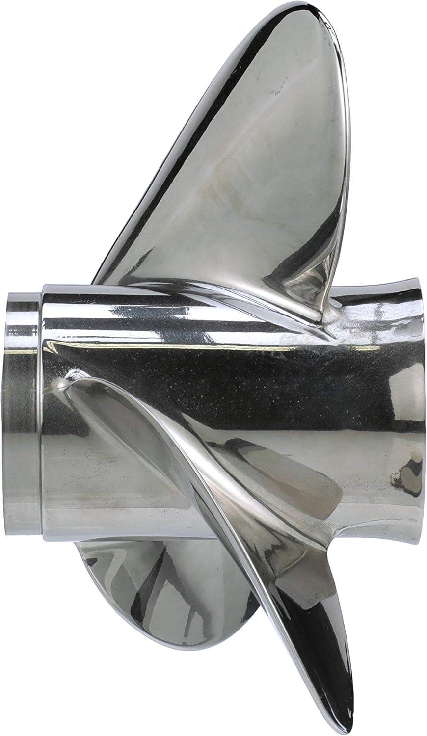 imageQuicksilver Silverado Propeller High Polished Stainless Finish40 HP  60 HP Standard Mercury