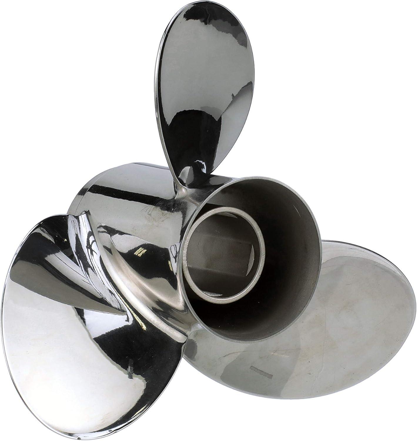 imageQuicksilver Silverado Propeller High Polished Stainless Finish40 HP  60 HP Standard Mercury