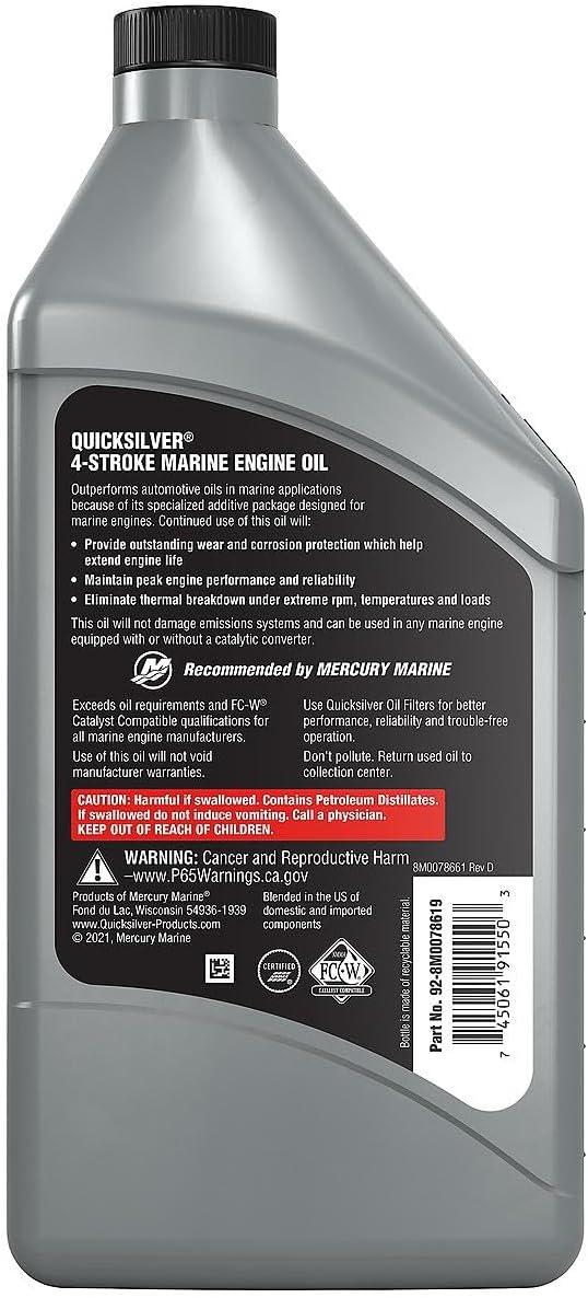 imageQuicksilver by Mercury Marine 25W40 Marine Engine OilMineral