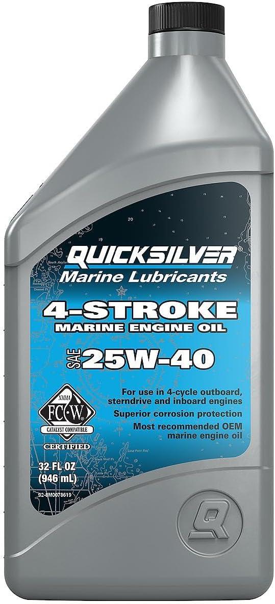 imageQuicksilver by Mercury Marine 25W40 Marine Engine OilMineral
