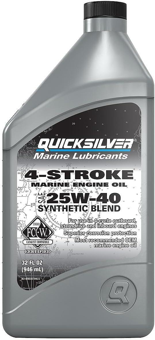 imageQuicksilver by Mercury Marine 25W40 Marine Engine OilSynthetic blend