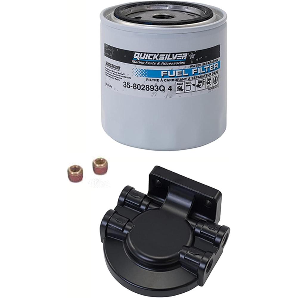 imageQuicksilver 802893Q4 Water Separating Fuel Filter Kit for Mercury and Mariner Outboards and MerCruiser Sterndrive and Inboard Engines